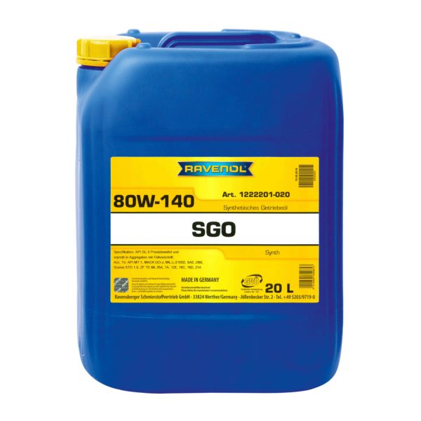 Трансмисионно масло RAVENOL Getriebeoel SGO 80W-140 GL-5 20 л.