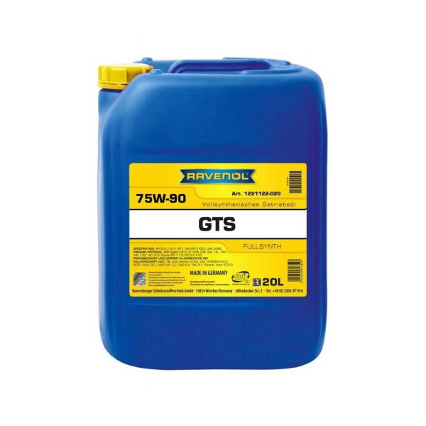 Трансмисионно масло RAVENOL Gear Trans Synth GTS 75W-90 20 л.