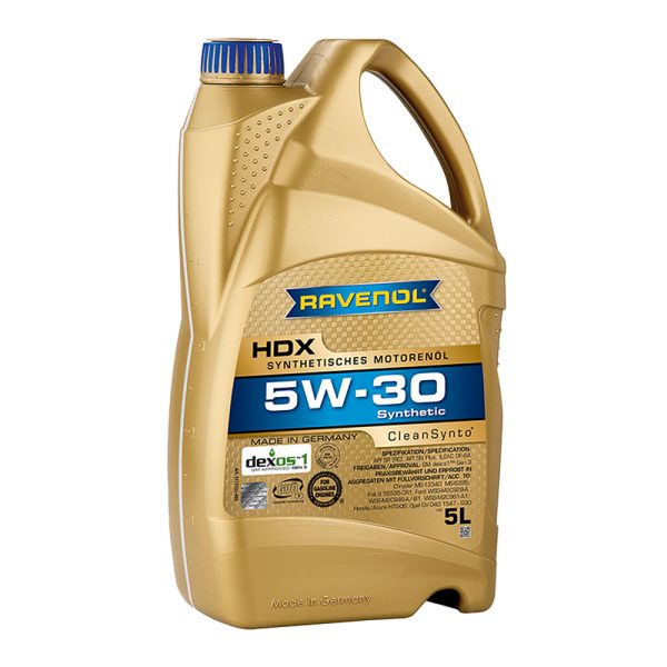 Моторно масло RAVENOL HDX 5W-30 5 л.