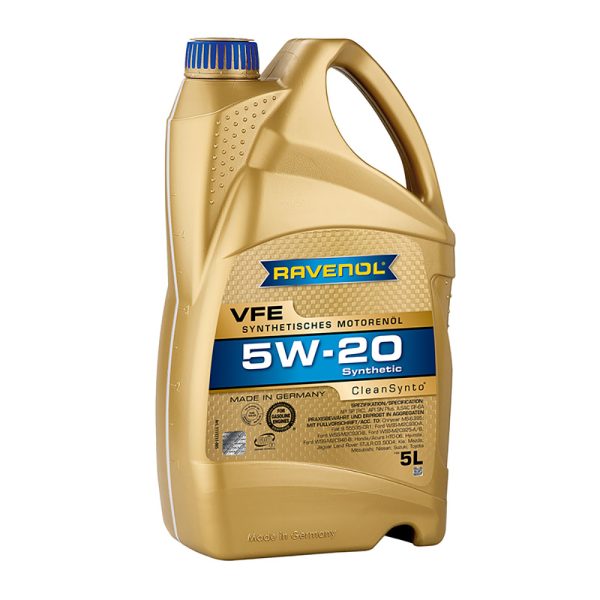 Моторно масло RAVENOL VFE 5W-20 5 л.