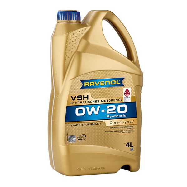 Моторно масло RAVENOL VSH 0W-20 4 л.